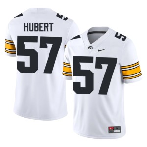 White Will Hubert College Football #57 2026 Men's University of Iowa Athletics Jersey 446063-866