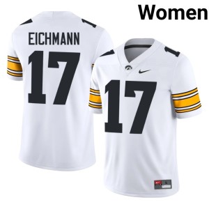 White #17 Alex Eichmann University U of I Womens College Football Jersey 366474-305