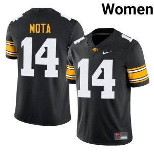 Black #14 Hawkeyes 2026 Womens College Football Alex Mota Jersey 452533-180