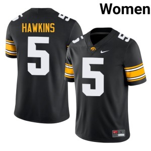 Black College Football Women's U of I #5 Embroidery Anthony Hawkins Jersey 179888-931