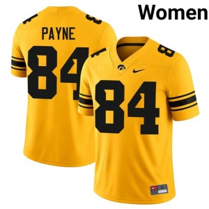 Gold Womens College Football #84 Apollo Payne Limited University of Iowa Jerseys 222844-461
