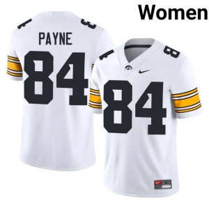White Apollo Payne College Football Women's Iowa #84 Player Jersey 737700-254