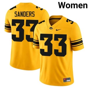 Gold Women's Limited Bob Sanders College Football UIowa #33 Jersey 176828-417