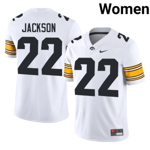 White Braeden Jackson Hawks #22 Alumni Womens College Football Jersey 457669-318