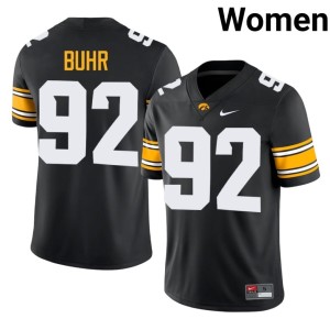 Black Caden Buhr #92 Replica College Football Iowa Women Jersey 788657-388