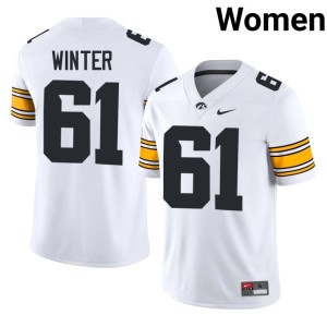 White College Football Cael Winter #61 University of Iowa Women's High School Jersey 417109-682