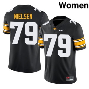 Black College Football IOWA 2026-27 Women's Carson Nielsen #79 Jersey 202097-379