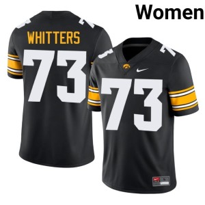 Black #73 Women's Hawks High School Colin Whitters College Football Jerseys 915462-494