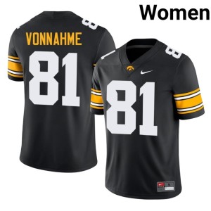 Black DJ Vonnahme Women #81 Player College Football Iowa Jerseys 255233-233