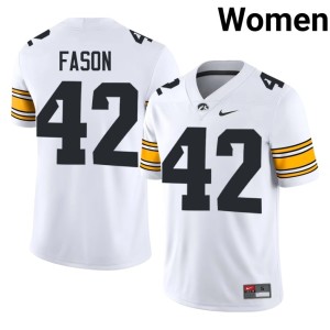 White Hawks David Fason College Football Women's #42 Official Jerseys 303332-756