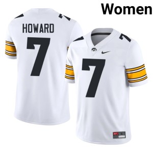 White Dayton Howard Iowa Limited College Football Womens #7 Jerseys 531684-892