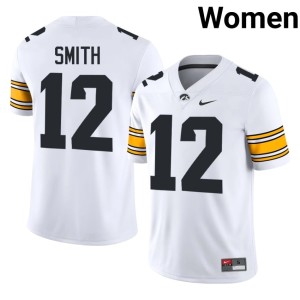 White College Football #12 Diondre Smith IOWA Hawkeyes NCAA Women Jerseys 601602-286