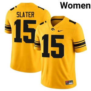 Gold Duke Slater College Football Women #15 2026-27 Iowa Jerseys 337946-715