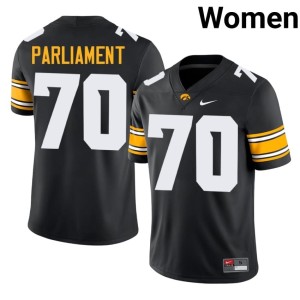 Black #70 Women IOWA Replica College Football Hudson Parliament Jerseys 576747-267