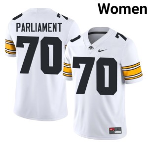 White #70 Women's U of I Hudson Parliament Limited College Football Jersey 657121-346