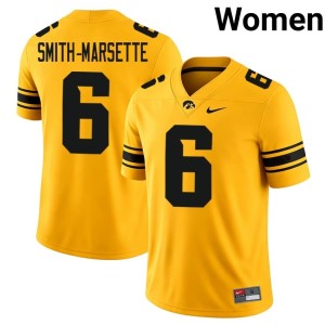Gold U of I Replica Women's College Football #6 Ihmir Smith-Marsette Jerseys 260970-870