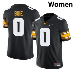 Black Jarriett Buie Embroidery #0 College Football Women U of I Jerseys 217569-408
