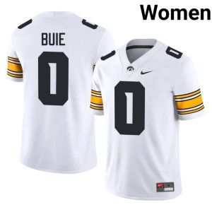 White College Football Iowa University Women's #0 Jarriett Buie Jersey 713185-169