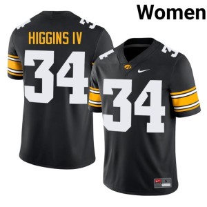 Black Hawks Jay Higgins IV Alumni Women's College Football #34 Jerseys 968816-992