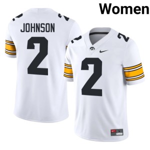 White Limited Womens College Football Hawks #2 Kaleb Johnson Jersey 512944-708