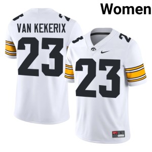White College Football #23 Limited Landyn Van Kekerix Women's Hawks Jersey 339075-892