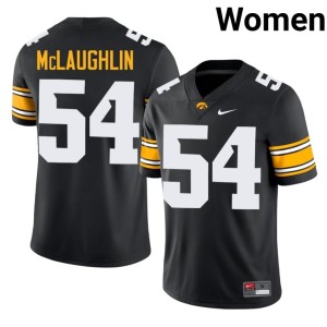 Black Women College Football #54 Matty McLaughlin UIowa Official Jerseys 515723-789