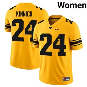 Gold Iowa Womens #24 2026 College Football Nile Kinnick Jerseys 993173-810