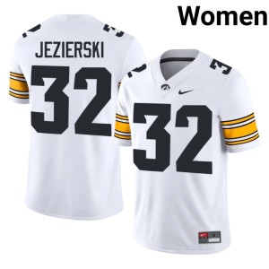 White College Football Sawyer Jezierski #32 Alumni Women U of I Jersey 852518-758