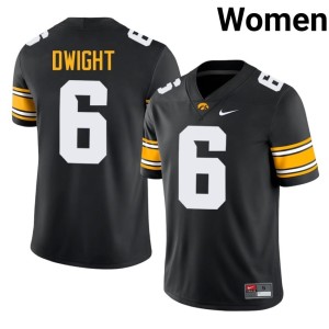 Black Tim Dwight 2026 College Football UIowa #6 Womens Jersey 153155-115