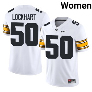 White Will Lockhart College Football Embroidery Women #50 U of I Jerseys 933250-178