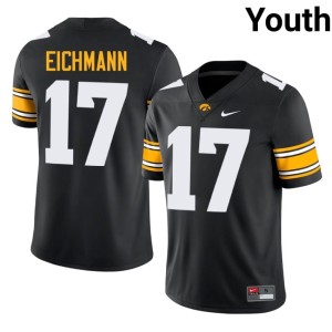 Black #17 College Football Official Hawks Youth Alex Eichmann Jersey 326532-716