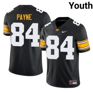 Black #84 Youth Game College Football IOWA Hawkeyes Apollo Payne Jersey 596067-547