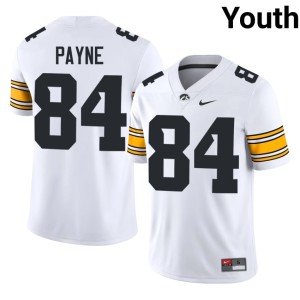 White #84 College Football 2026 Apollo Payne University of Iowa Athletics Youth Jerseys 829319-385