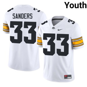 White University of Iowa Replica Youth College Football Bob Sanders #33 Jerseys 866963-838
