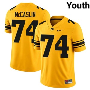Gold College Football U of I #74 University Youth Bodey McCaslin Jersey 485934-265