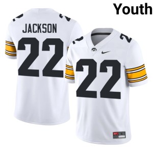 White Braeden Jackson #22 Hawkeyes Youth College Football High School Jerseys 741004-381