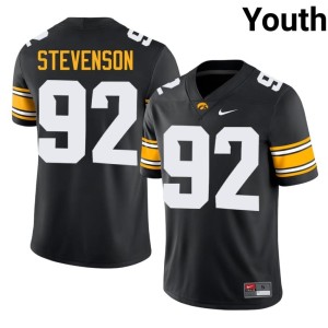 Black Youth Limited UIowa College Football #92 Brice Stevenson Jerseys 960351-327