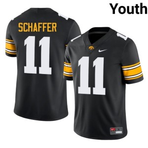 Black Youth Brody Schaffer High School #11 University of Iowa College Football Jersey 182534-516