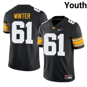 Black Cael Winter IOWA College Football Youth #61 Stitched Jersey 756795-903