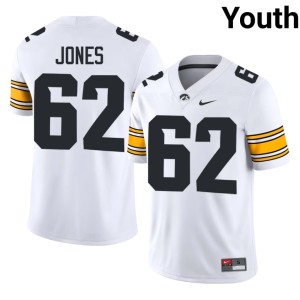 White College Football Hawkeyes Cal Jones Player #62 Youth Jersey 635817-649