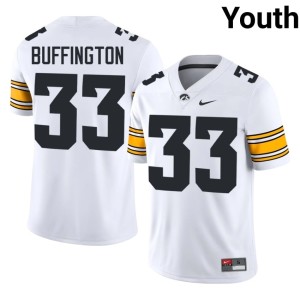 White High School #33 University of Iowa Cam Buffington College Football Youth Jersey 777659-229