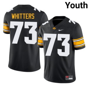 Black Youth Colin Whitters Stitched #73 College Football Iowa Jersey 525381-894