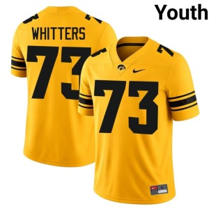 Gold Hawks Youth Replica Colin Whitters College Football #73 Jerseys 778908-161