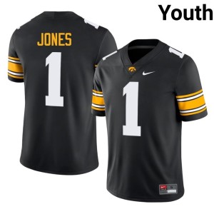 Black High School Darion Jones College Football #1 Youth Iowa Jersey 776685-897