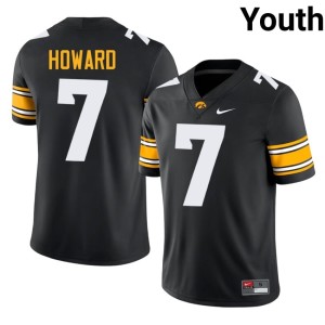Black Dayton Howard IOWA College Football 2026 #7 Youth Jerseys 520496-162