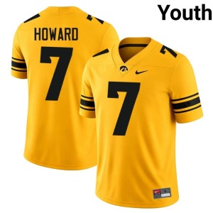Gold U of I Limited Dayton Howard Youth #7 College Football Jersey 706581-289