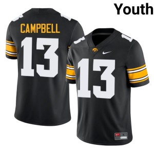 Black Limited Drew Campbell #13 Hawks College Football Youth Jersey 436851-520