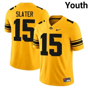 Gold Youth College Football Hawks NCAA Duke Slater #15 Jersey 200420-652