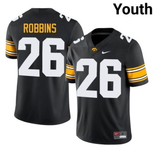 Black #26 IOWA Hawkeyes Youth College Football Eli Robbins Limited Jersey 248027-583