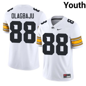 White Hawks #88 College Football Emmanuel Olagbaju Youth 2026-27 Jersey 170271-872